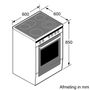 Bosch Serie 4 HLR390020 afmetingen