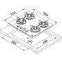Franke Crystal FHCR 604 4G HE WH C inbouw