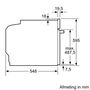 Siemens iQ700 HS636GDS2 afmetingen