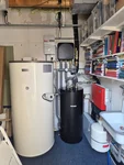 Een CV ruimte na installatie door Greenworld van warmtepomp van WeHeat