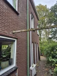 Schilder werk buiten boven en benden raamkozijnen en open slaande delen
