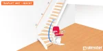 traplift kwartdraai