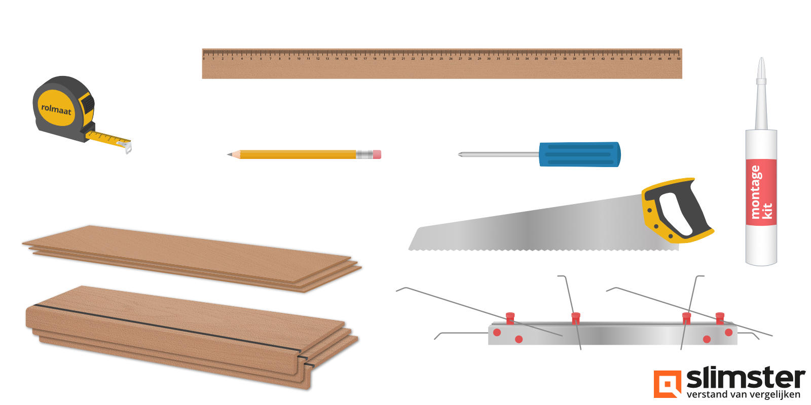 gereedschap diy traprenovatie