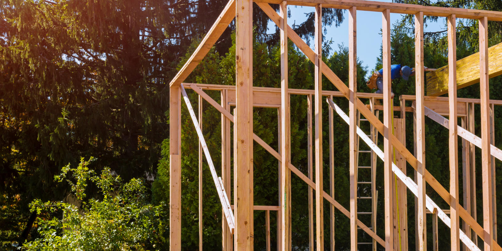 dakopbouw hout plaatsen