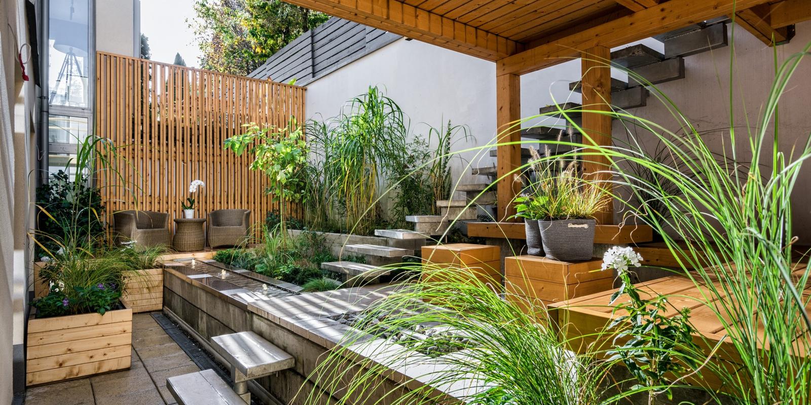 Kleine tuin groter laten lijken