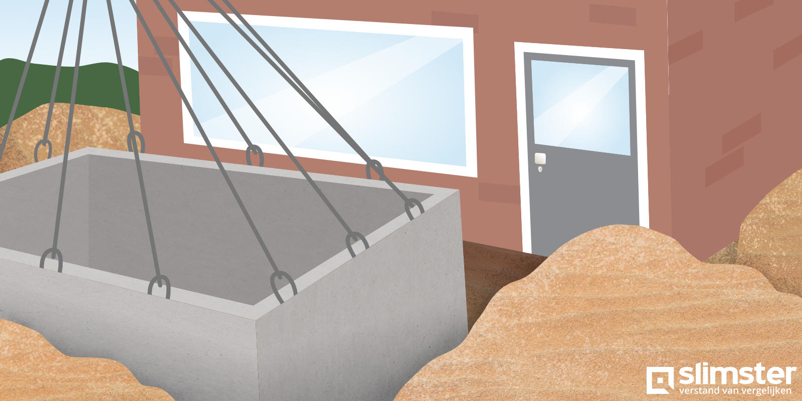 Prefab kelder plaatsen