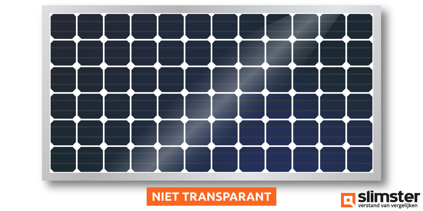 niet transparant polykristallijn zonnepaneel