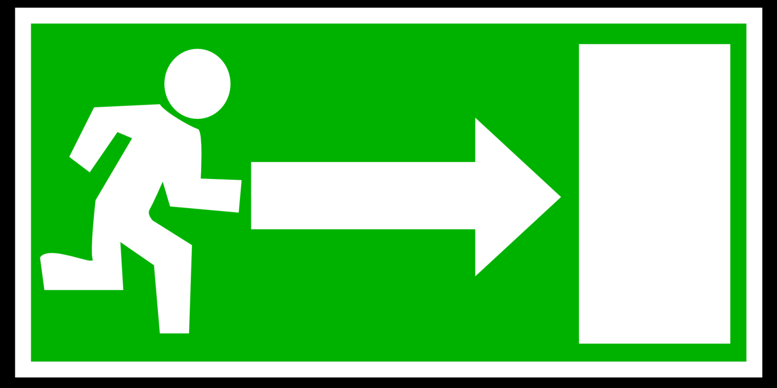 Nooduitgang pictogram