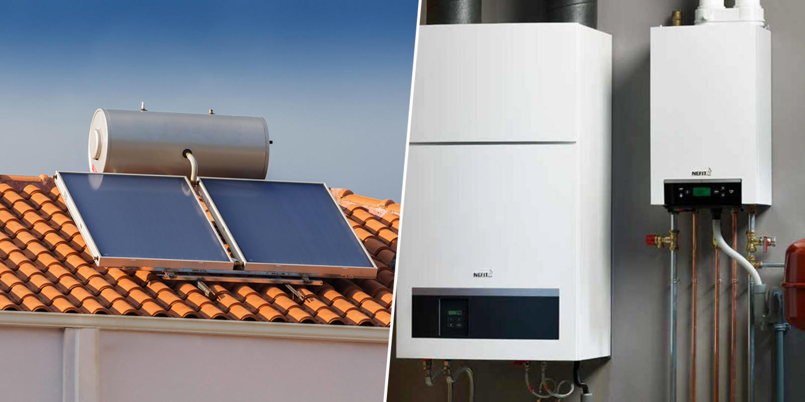 zonneboiler en warmtepomp