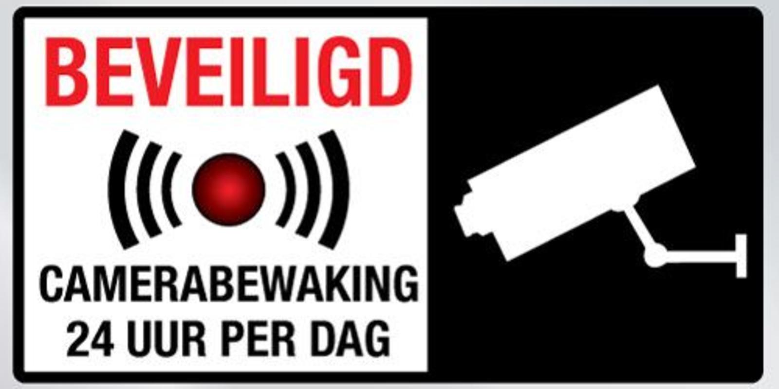 camerabeveiliging sticker