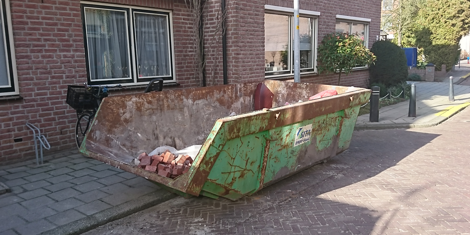 bouwafval container huren