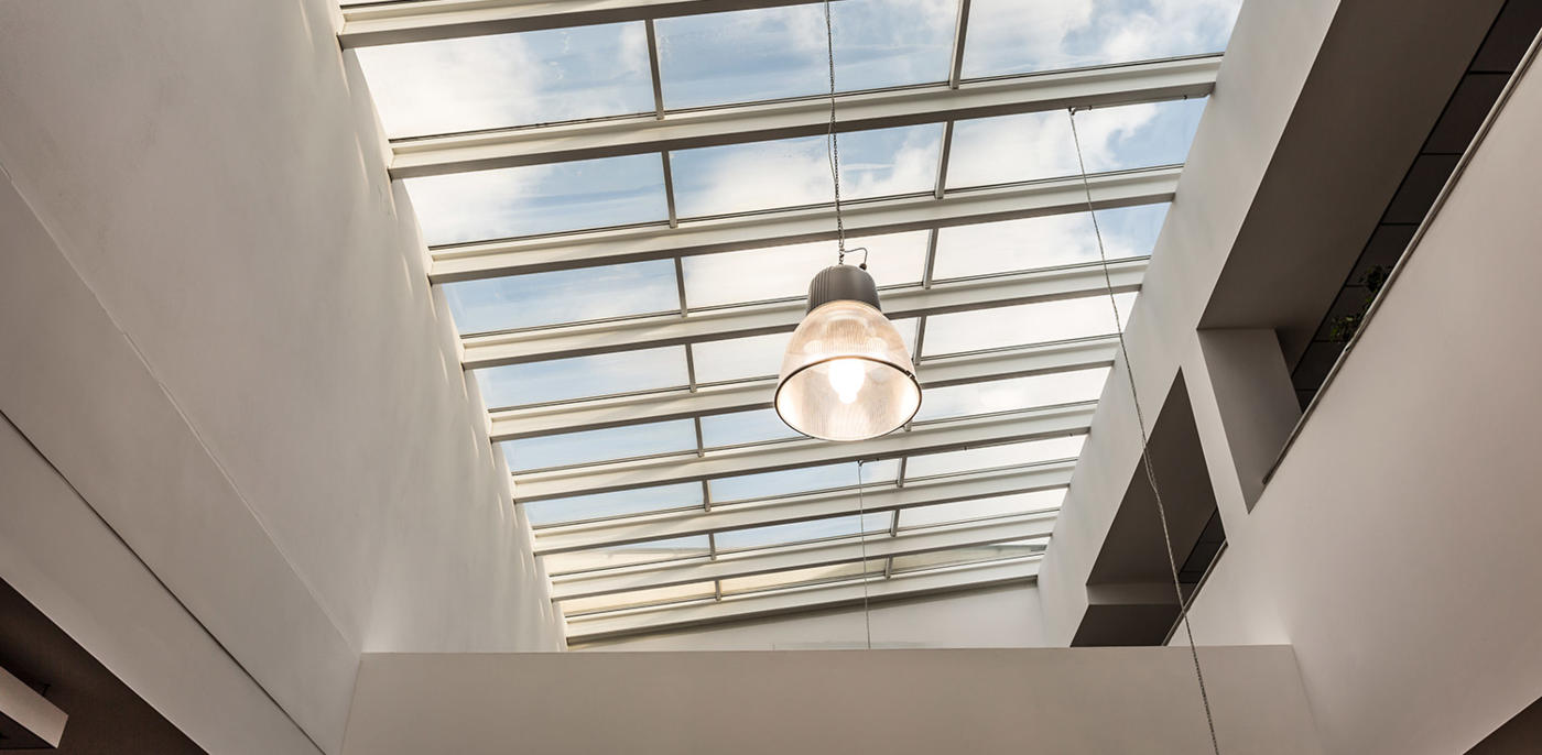 Raamdecoratie voor lichtstraat