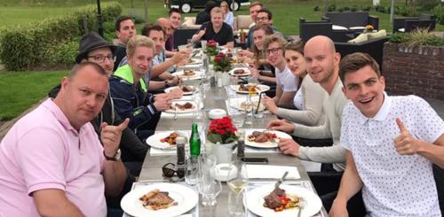 Dineren na bedrijfsuitje in Zwolle