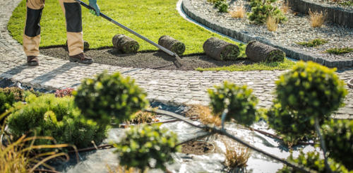 Rond pad in kleine tuin