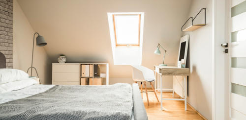 zolder verbouwen tot slaapkamer