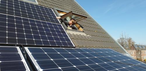 zonnepanelen voor uitbouw