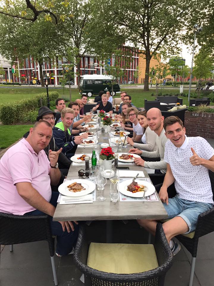 Dineren na bedrijfsuitje in Zwolle